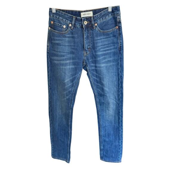 Spier & Mackay Jeans Mens 28X30 Slim Blue Denim Whiskers Straight Leg Midrise - Picture 1 of 11